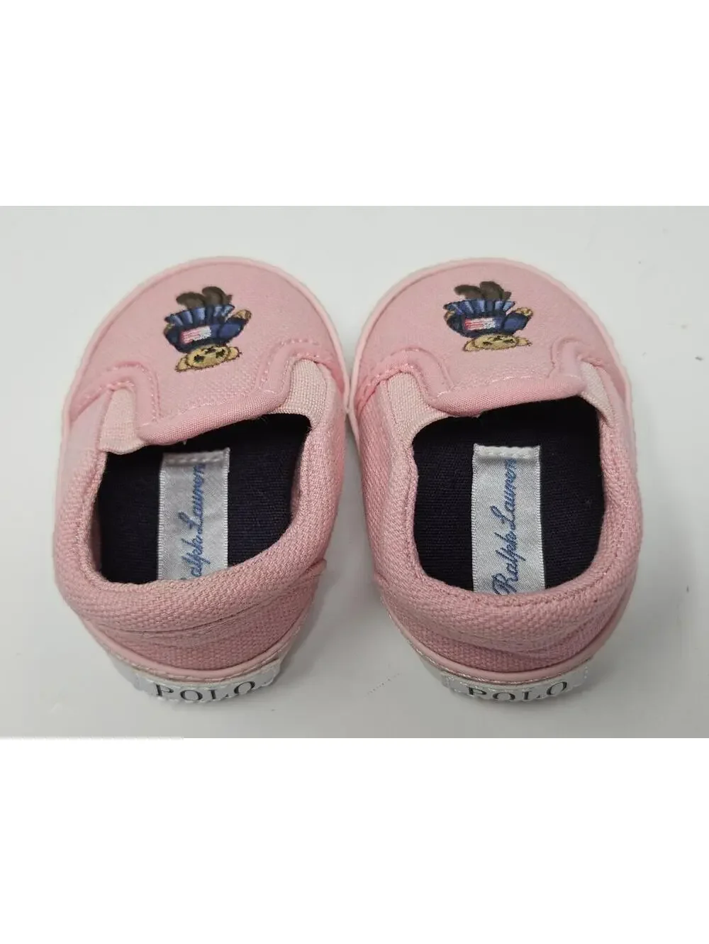 POLO RALPH LAUREN Bal-Harbour-II-Bear Pink Baby Girl's Sneakers Shoes Size 0